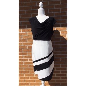 Black and white dress